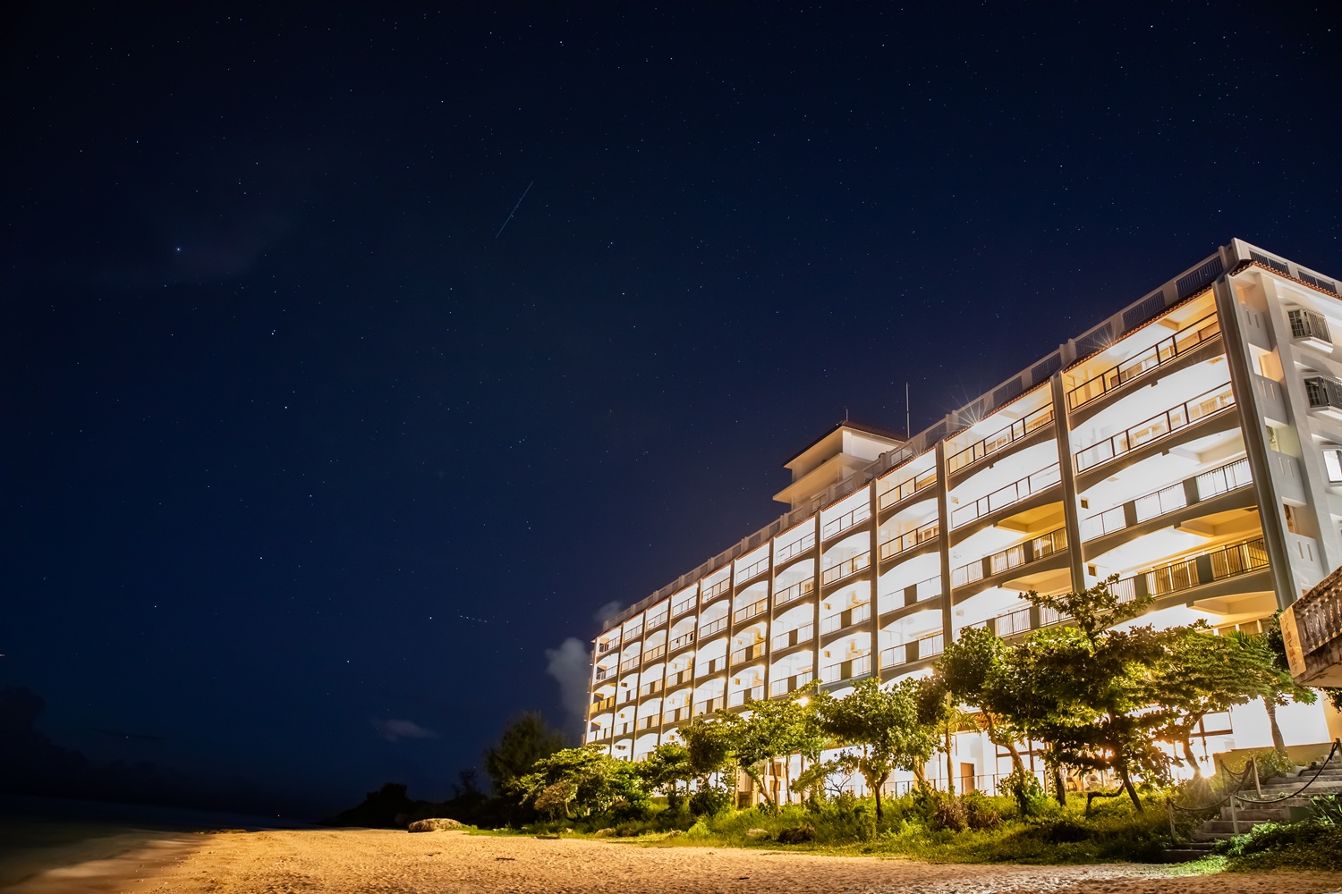 SAUNA前の夜景